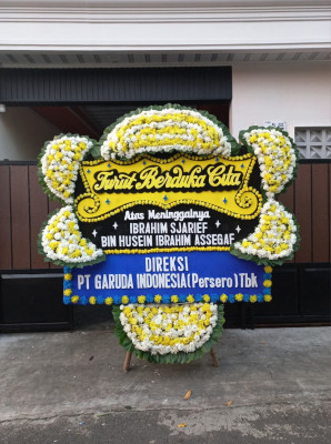 Papan Bunga Duka di Klandasan Ilir